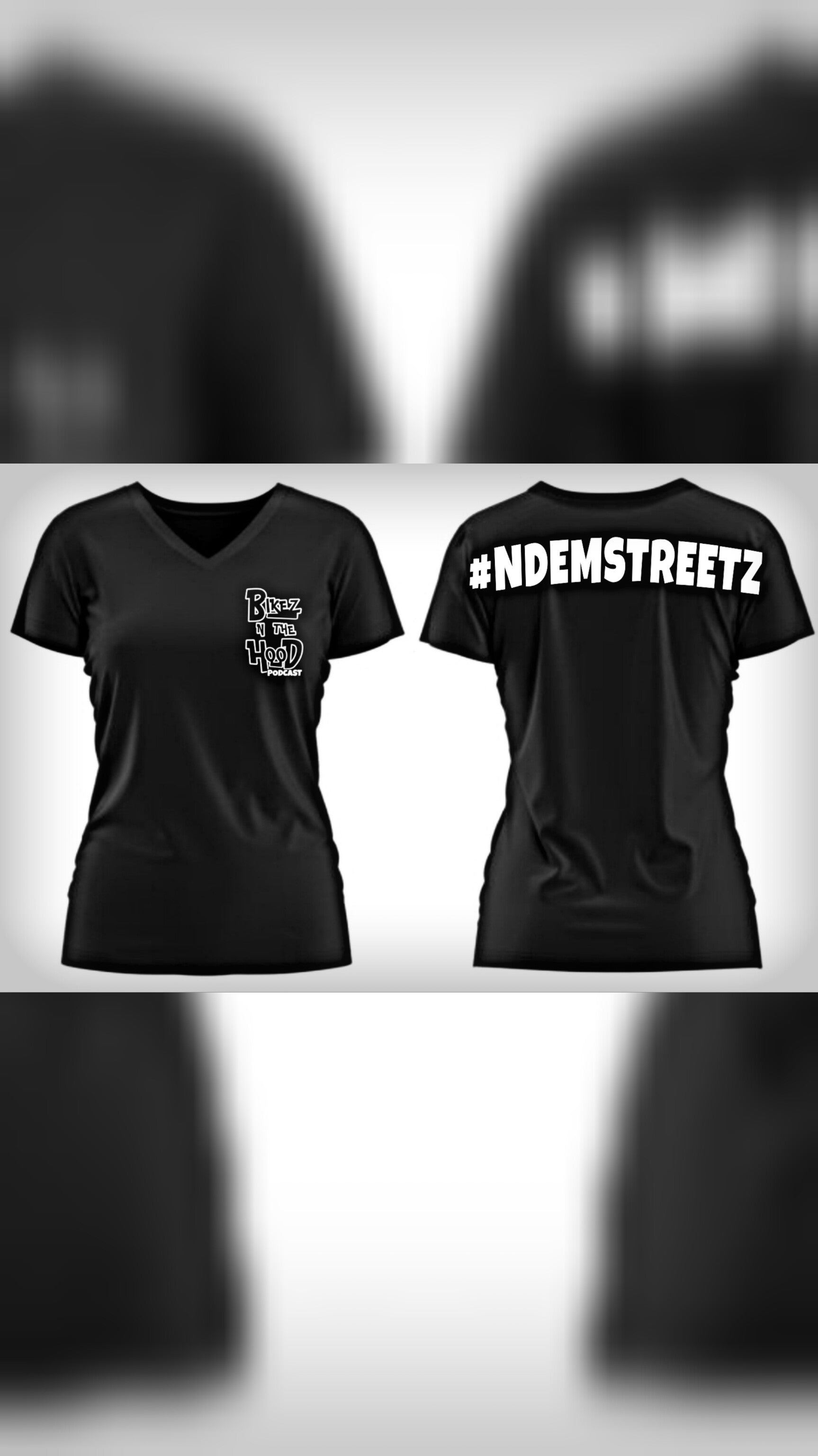 WOMEN'S NDEMSTREETZ Hashtag T- Shirt